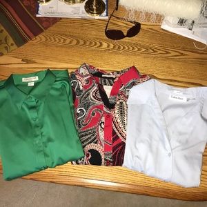Lot three LS Women’s Shirts NameBrand Size 8 Small
